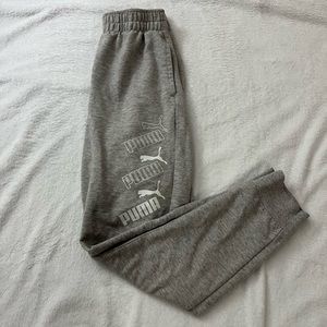 little boy puma grey sweatpants
